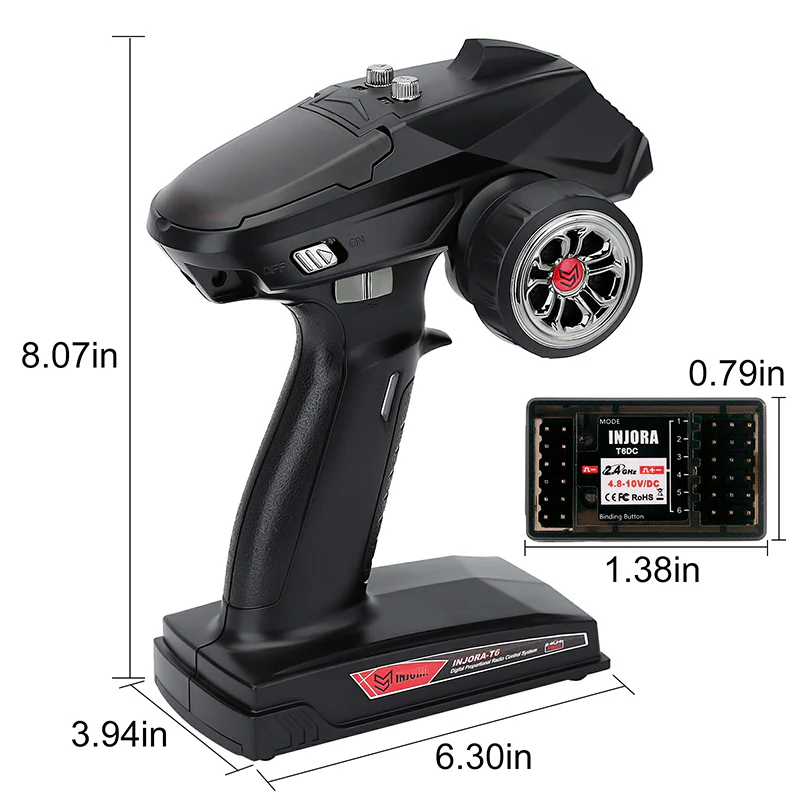 T6+T6DC 6CH Transmitter & Receiver Dimensions.webp