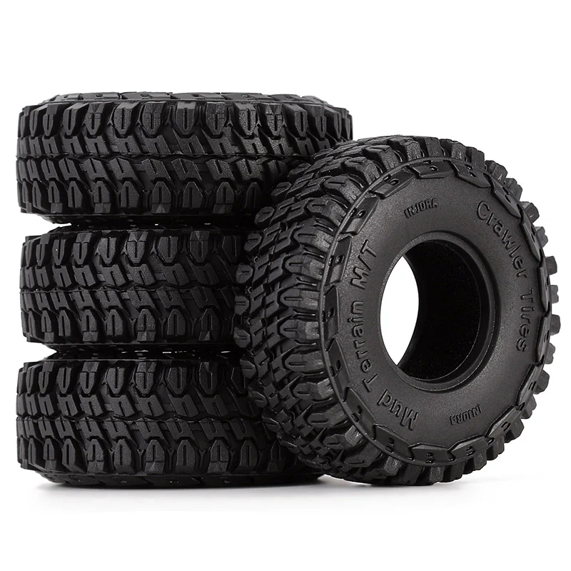 INJORA 1.0" 54*18mm S5 Mud Terrain Tyres for 1/24 RC Crawlers (4pcs) (T1002)